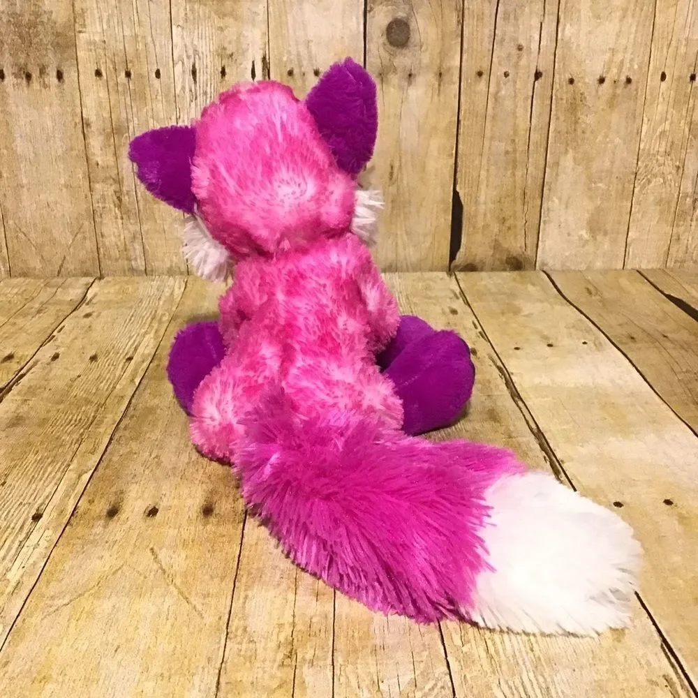 ‎Wild Republic Pink Purple Fox Plush 10”